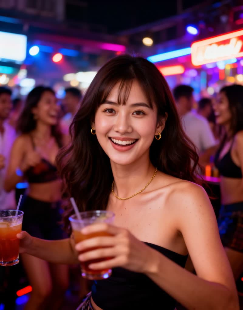 AI demo: Mook at a packed bar night