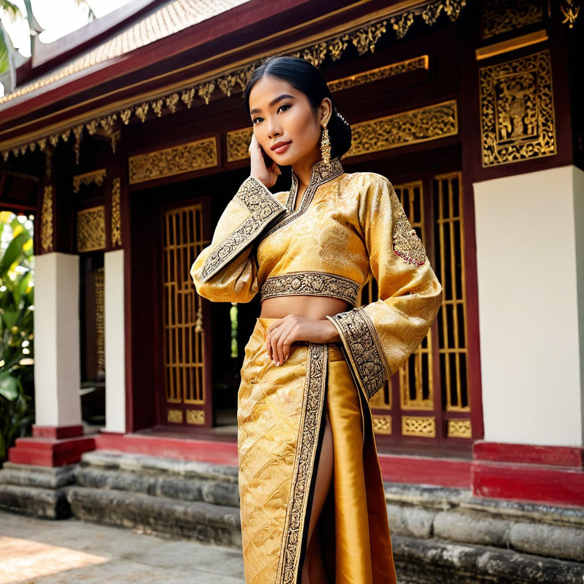 AI demo: Lin in traditional Thai dress