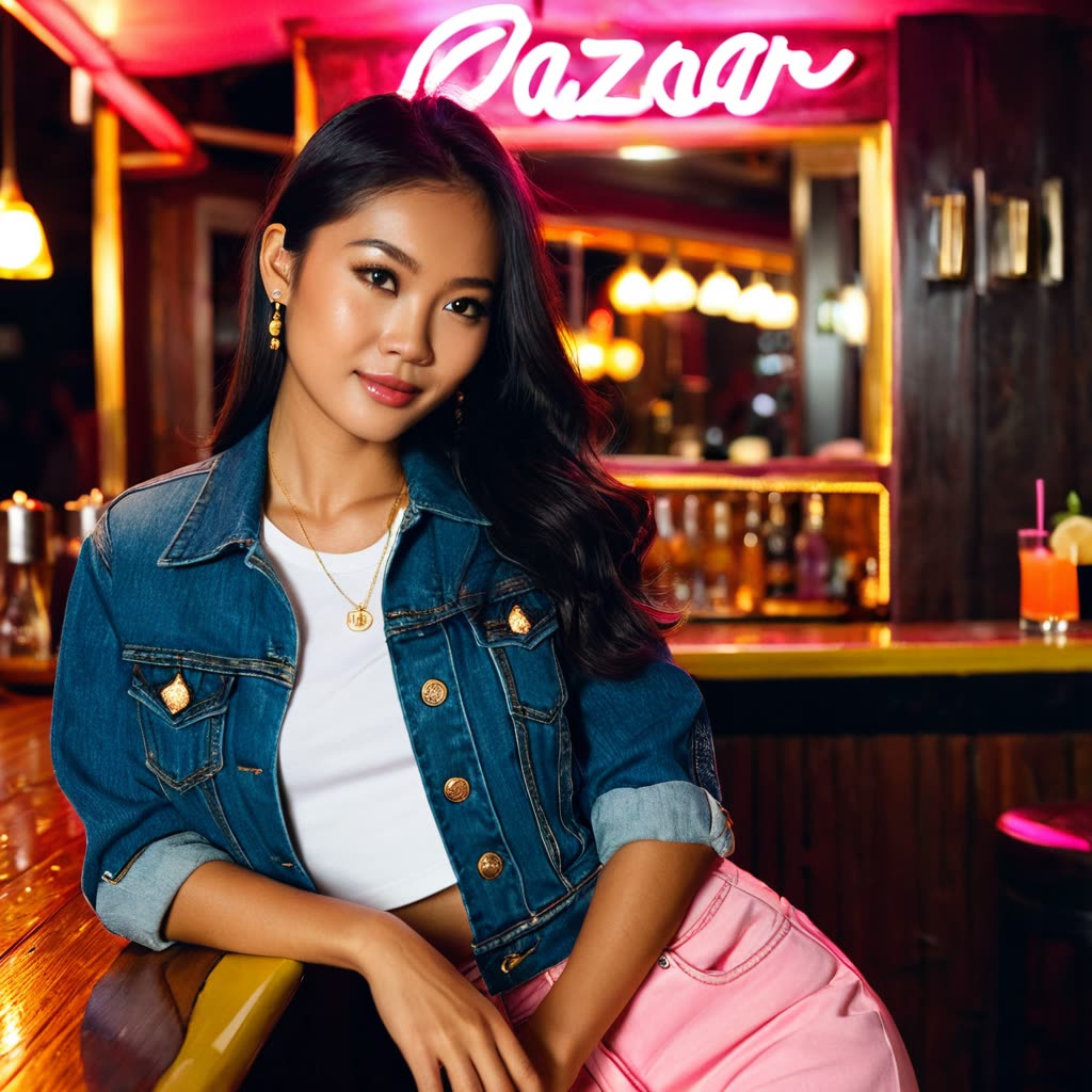 AI demo: Lin in casual outfit
